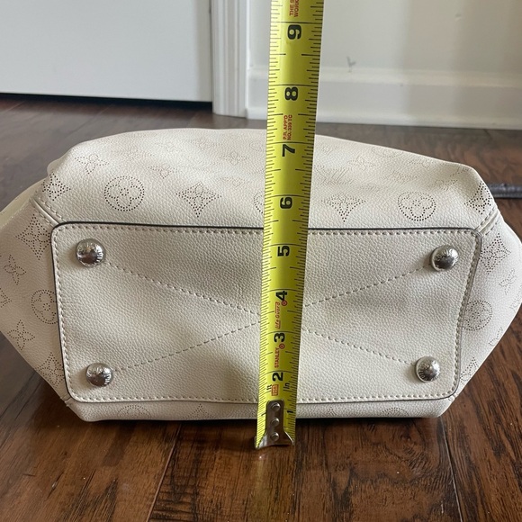 White Monogram Perforated Leather Shoulder Bag - Picture 12 of 14